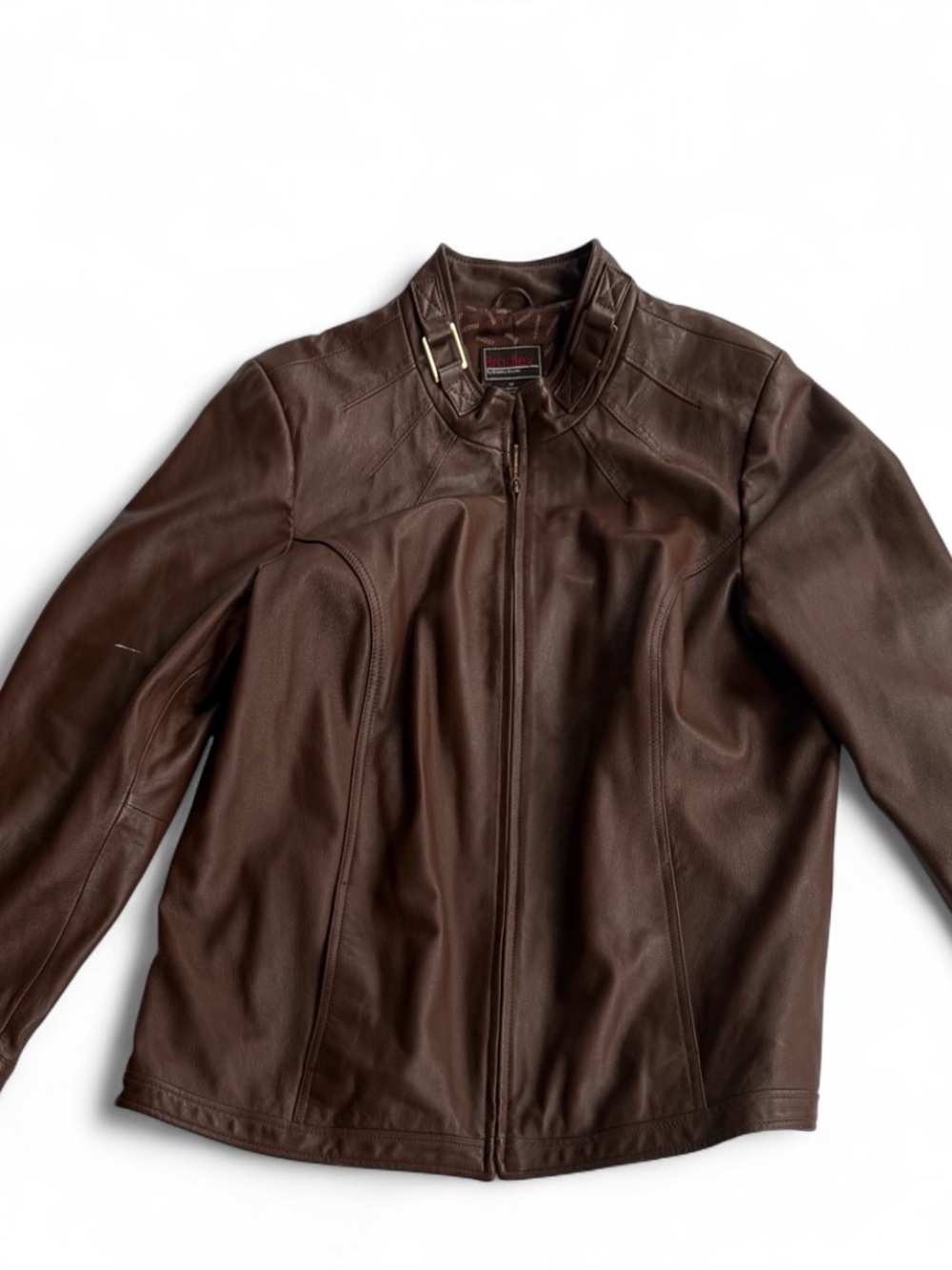 Bradley Bayou Genuine Brown Leather Coat